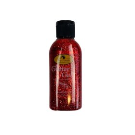 Sydgros - Glitter gel rød 100 ml 