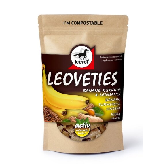 Leovet - Leoveties - Banan/Gurke/Hørfrø 1 kg