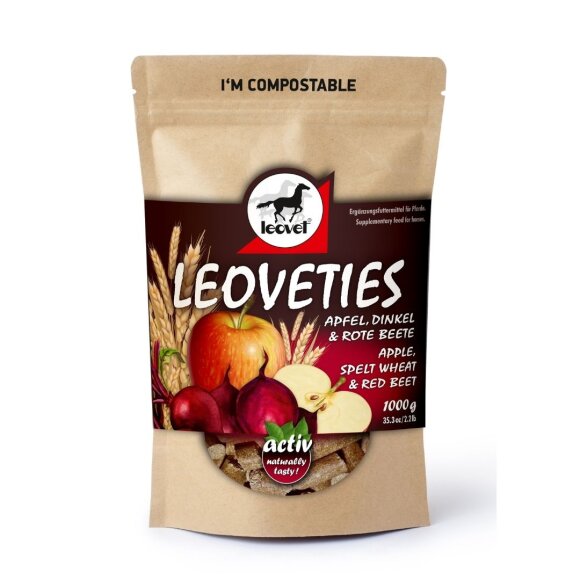 Leovet - Leoveties - æble/spelt/rødbede 1 kg