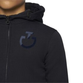 Cavalleria Toscana - Split printed zip junior hoodie