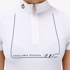 Cavalleria Toscana - Dash jersey zip comp junior polo