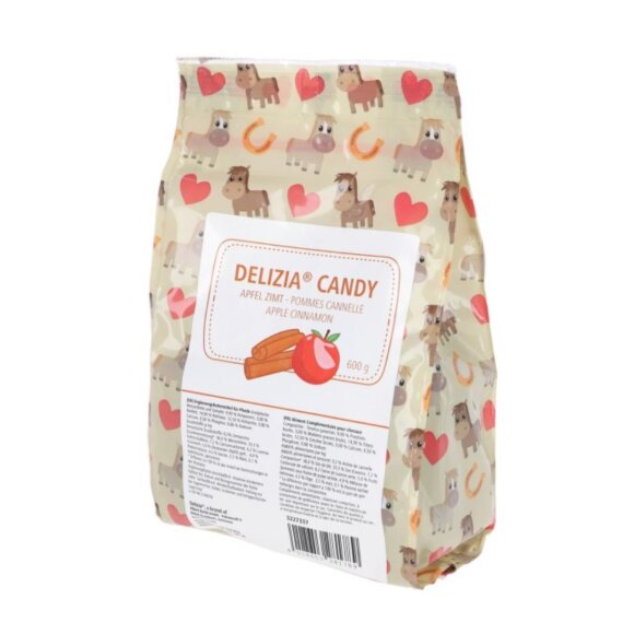 Delizia Candy - Candy godbidder æble/kanel 600 g 