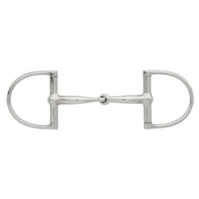 HorseGuard - Kurvet 2-delt D-ring bid  