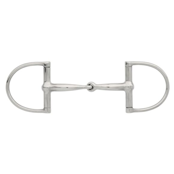 HorseGuard - Kurvet 2-delt D-ring bid  