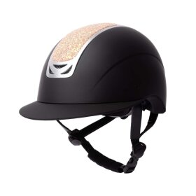 Horze - Arix II ridehjelm m/peach krystaller
