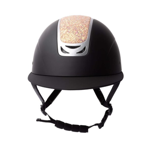 Horze - Arix II ridehjelm m/peach krystaller