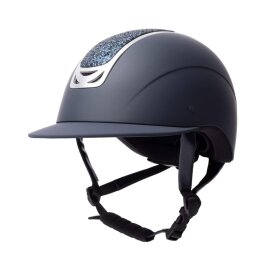 Horze - Arix II ridehjelm m/navy krystaller