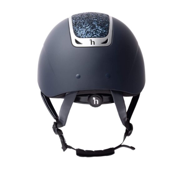 Horze - Arix II ridehjelm m/navy krystaller