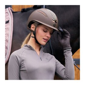 Imperial Riding - Olania Deluxe glitter top ridehjelm m. bred skærm
