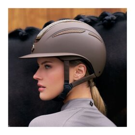Imperial Riding - Olania Deluxe glitter top ridehjelm m. bred skærm