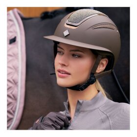 Imperial Riding - Olania Deluxe glitter top ridehjelm m. bred skærm