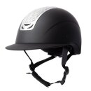 Horze - Arix ll ridehjelm m/sølv krystaller Horze - Arix ll ridehjelm m/sølv krystaller
