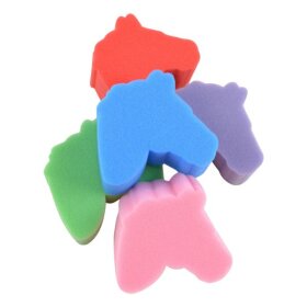 Hansbo Sport - Svamp m. hestehoved 10 CM - Ass. farver