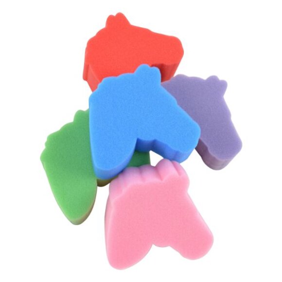 Hansbo Sport - Svamp m. hestehoved 10 CM - Ass. farver