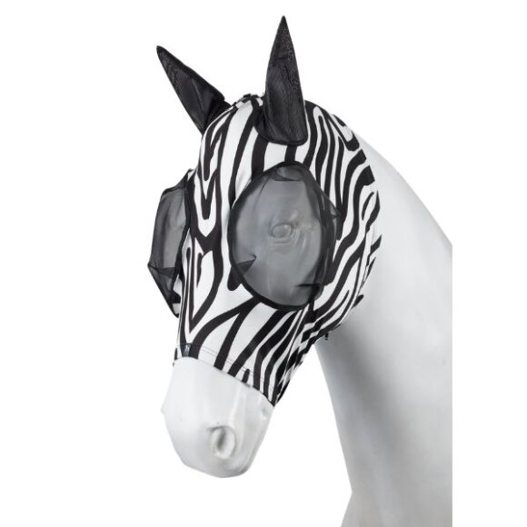 Horze - Zebra fluemaske m. lynlås