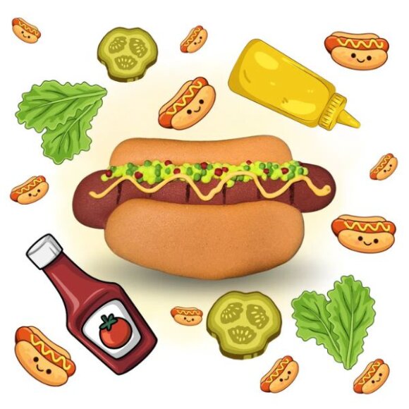 Candy Horse - Hotdog cookie