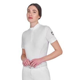 Equestro - Perforated training polo shirt
