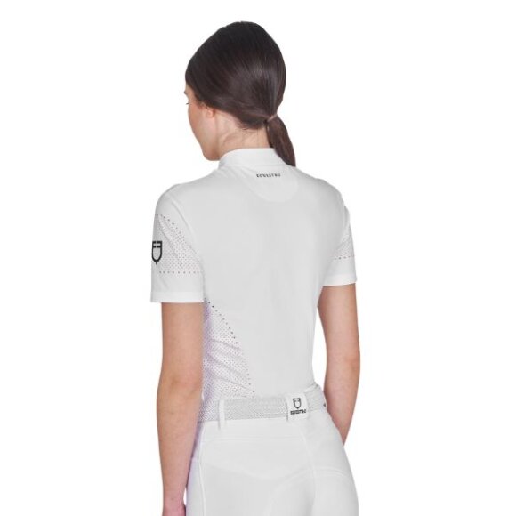 Equestro - Perforated training polo shirt