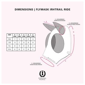 Imperial Riding - Trail fluemaske m. lynlås Imperial Riding - Trail fluemaske m. lynlås