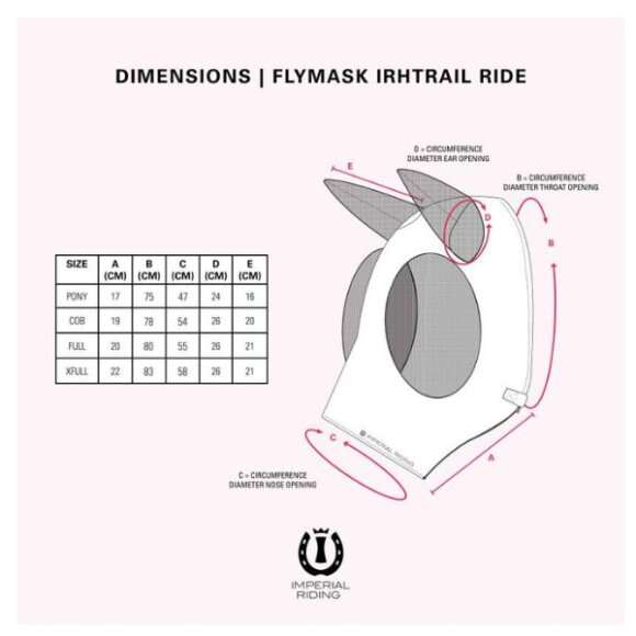 Imperial Riding - Trail fluemaske