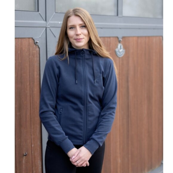 Equipage - Abigail hoodie med lynlås 