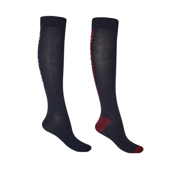 Kingsland - Classic logo ridestrømper 2-pack