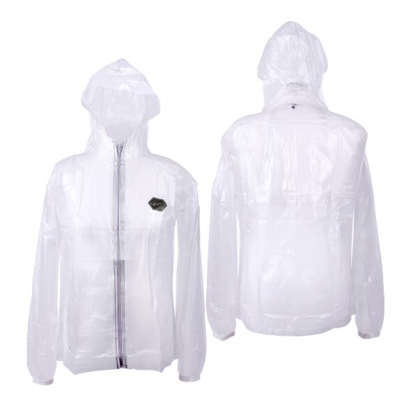 QHP - Transparent børne regnjakke