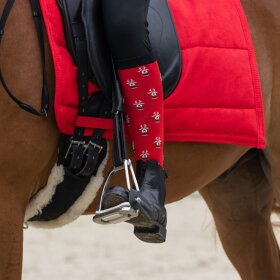 QHP - Elf/Rudolph jule ridestrømper 2-pak